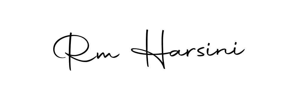 How to make Rm Harsini name signature. Use Autography-DOLnW style for creating short signs online. This is the latest handwritten sign. Rm Harsini signature style 10 images and pictures png