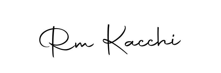 You should practise on your own different ways (Autography-DOLnW) to write your name (Rm Kacchi) in signature. don't let someone else do it for you. Rm Kacchi signature style 10 images and pictures png