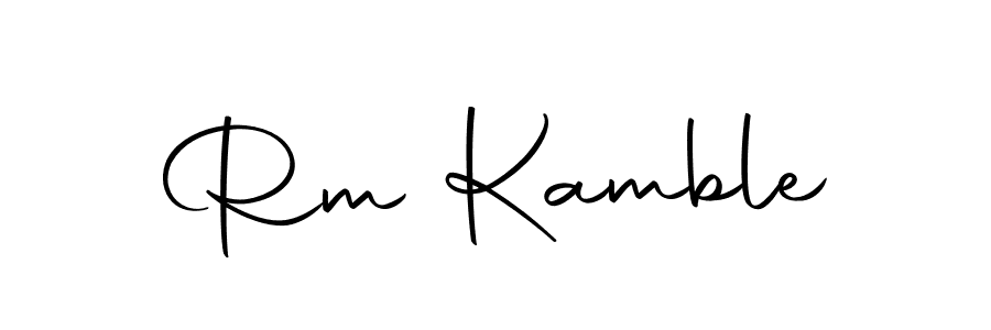 Use a signature maker to create a handwritten signature online. With this signature software, you can design (Autography-DOLnW) your own signature for name Rm Kamble. Rm Kamble signature style 10 images and pictures png