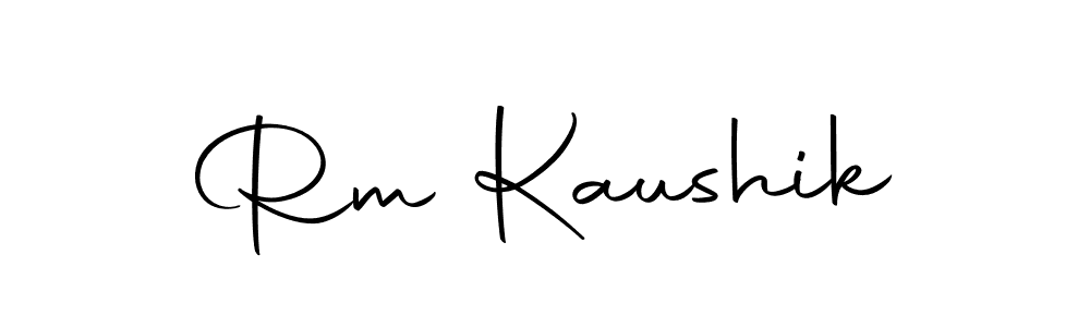 Make a beautiful signature design for name Rm Kaushik. With this signature (Autography-DOLnW) style, you can create a handwritten signature for free. Rm Kaushik signature style 10 images and pictures png