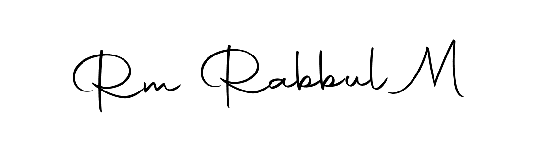You can use this online signature creator to create a handwritten signature for the name Rm Rabbul M. This is the best online autograph maker. Rm Rabbul M signature style 10 images and pictures png