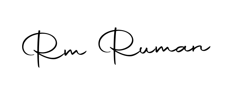 Also we have Rm Ruman name is the best signature style. Create professional handwritten signature collection using Autography-DOLnW autograph style. Rm Ruman signature style 10 images and pictures png