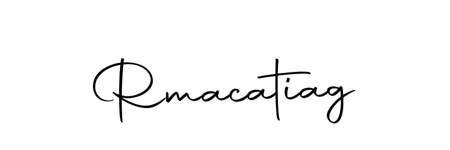 The best way (Autography-DOLnW) to make a short signature is to pick only two or three words in your name. The name Rmacatiag include a total of six letters. For converting this name. Rmacatiag signature style 10 images and pictures png