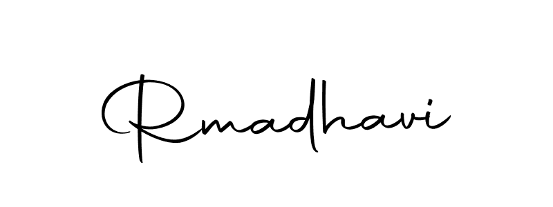 Create a beautiful signature design for name Rmadhavi. With this signature (Autography-DOLnW) fonts, you can make a handwritten signature for free. Rmadhavi signature style 10 images and pictures png
