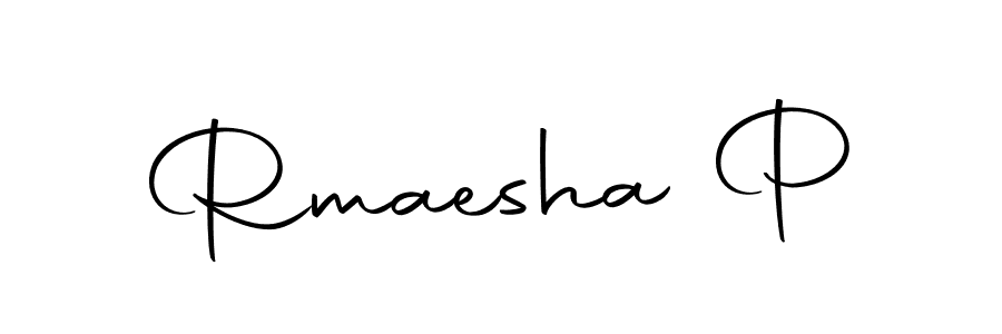 Design your own signature with our free online signature maker. With this signature software, you can create a handwritten (Autography-DOLnW) signature for name Rmaesha P. Rmaesha P signature style 10 images and pictures png