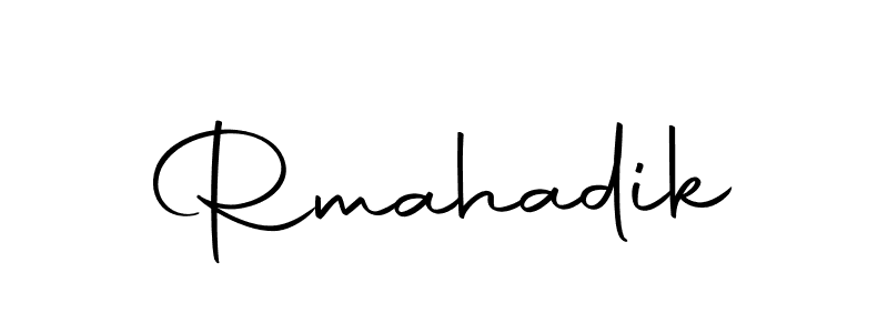 The best way (Autography-DOLnW) to make a short signature is to pick only two or three words in your name. The name Rmahadik include a total of six letters. For converting this name. Rmahadik signature style 10 images and pictures png