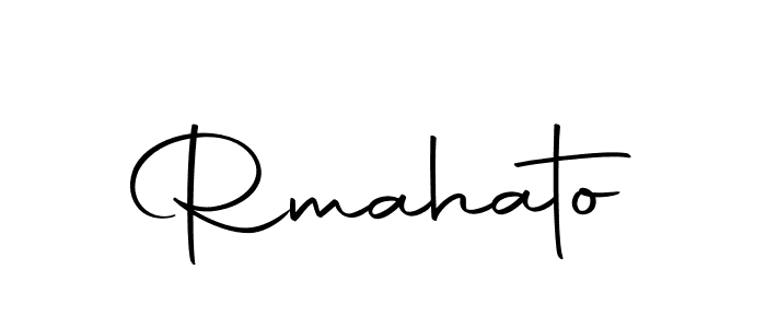 Create a beautiful signature design for name Rmahato. With this signature (Autography-DOLnW) fonts, you can make a handwritten signature for free. Rmahato signature style 10 images and pictures png