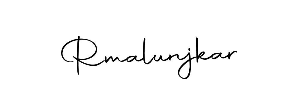 You can use this online signature creator to create a handwritten signature for the name Rmalunjkar. This is the best online autograph maker. Rmalunjkar signature style 10 images and pictures png