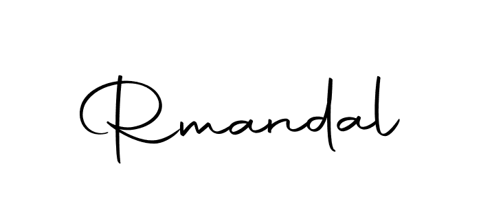 Create a beautiful signature design for name Rmandal. With this signature (Autography-DOLnW) fonts, you can make a handwritten signature for free. Rmandal signature style 10 images and pictures png