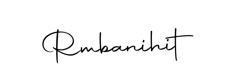 Use a signature maker to create a handwritten signature online. With this signature software, you can design (Autography-DOLnW) your own signature for name Rmbanihit. Rmbanihit signature style 10 images and pictures png