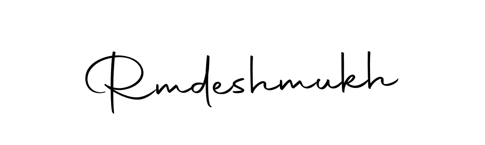 Use a signature maker to create a handwritten signature online. With this signature software, you can design (Autography-DOLnW) your own signature for name Rmdeshmukh. Rmdeshmukh signature style 10 images and pictures png