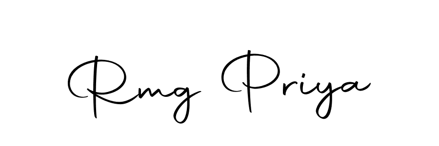 Create a beautiful signature design for name Rmg Priya. With this signature (Autography-DOLnW) fonts, you can make a handwritten signature for free. Rmg Priya signature style 10 images and pictures png