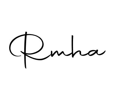 Rmha stylish signature style. Best Handwritten Sign (Autography-DOLnW) for my name. Handwritten Signature Collection Ideas for my name Rmha. Rmha signature style 10 images and pictures png