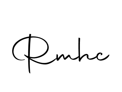 if you are searching for the best signature style for your name Rmhc. so please give up your signature search. here we have designed multiple signature styles  using Autography-DOLnW. Rmhc signature style 10 images and pictures png