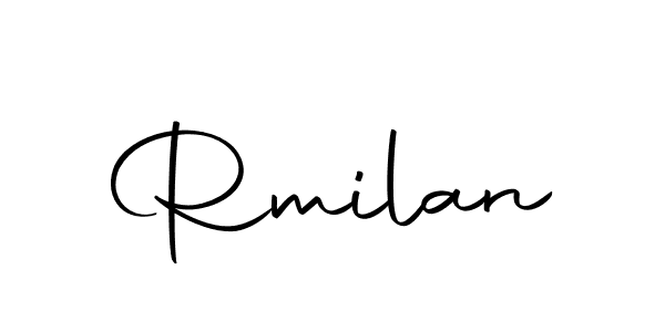 How to make Rmilan name signature. Use Autography-DOLnW style for creating short signs online. This is the latest handwritten sign. Rmilan signature style 10 images and pictures png
