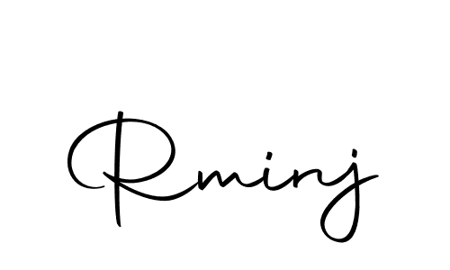Make a beautiful signature design for name Rminj. With this signature (Autography-DOLnW) style, you can create a handwritten signature for free. Rminj signature style 10 images and pictures png