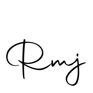 How to make Rmj signature? Autography-DOLnW is a professional autograph style. Create handwritten signature for Rmj name. Rmj signature style 10 images and pictures png