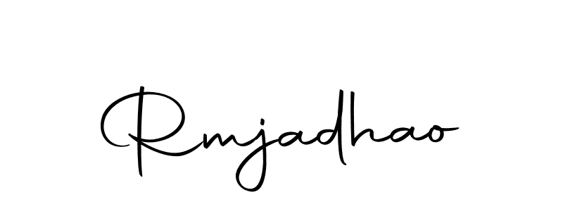 You can use this online signature creator to create a handwritten signature for the name Rmjadhao. This is the best online autograph maker. Rmjadhao signature style 10 images and pictures png