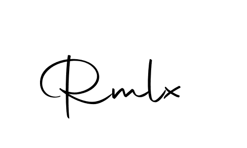 Create a beautiful signature design for name Rmlx . With this signature (Autography-DOLnW) fonts, you can make a handwritten signature for free. Rmlx  signature style 10 images and pictures png