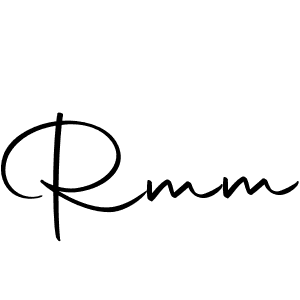 Create a beautiful signature design for name Rmm. With this signature (Autography-DOLnW) fonts, you can make a handwritten signature for free. Rmm signature style 10 images and pictures png