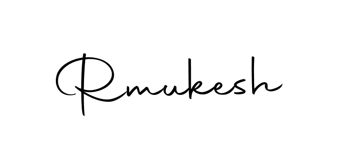 Make a beautiful signature design for name Rmukesh. Use this online signature maker to create a handwritten signature for free. Rmukesh signature style 10 images and pictures png