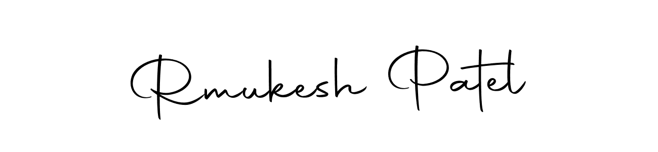 Design your own signature with our free online signature maker. With this signature software, you can create a handwritten (Autography-DOLnW) signature for name Rmukesh Patel. Rmukesh Patel signature style 10 images and pictures png