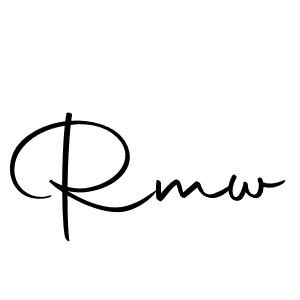 Make a beautiful signature design for name Rmw. With this signature (Autography-DOLnW) style, you can create a handwritten signature for free. Rmw signature style 10 images and pictures png