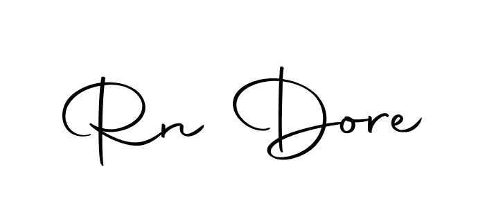 How to make Rn Dore name signature. Use Autography-DOLnW style for creating short signs online. This is the latest handwritten sign. Rn Dore signature style 10 images and pictures png