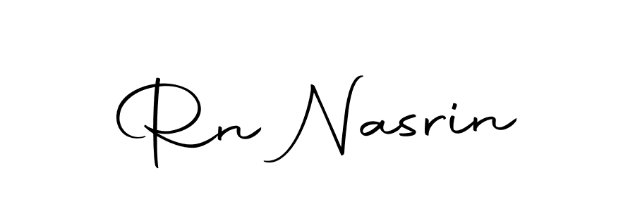 Create a beautiful signature design for name Rn Nasrin. With this signature (Autography-DOLnW) fonts, you can make a handwritten signature for free. Rn Nasrin signature style 10 images and pictures png