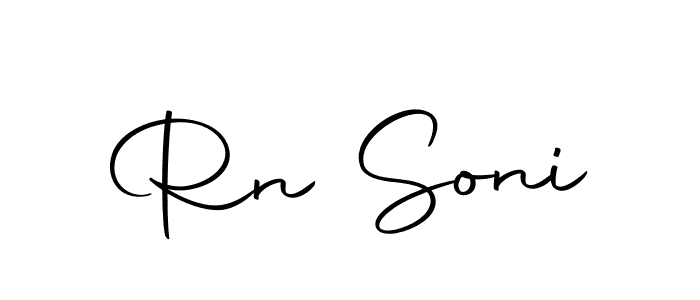 Use a signature maker to create a handwritten signature online. With this signature software, you can design (Autography-DOLnW) your own signature for name Rn Soni. Rn Soni signature style 10 images and pictures png