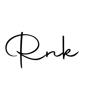 Make a beautiful signature design for name Rnk. Use this online signature maker to create a handwritten signature for free. Rnk signature style 10 images and pictures png