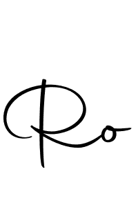 Create a beautiful signature design for name Ro. With this signature (Autography-DOLnW) fonts, you can make a handwritten signature for free. Ro signature style 10 images and pictures png