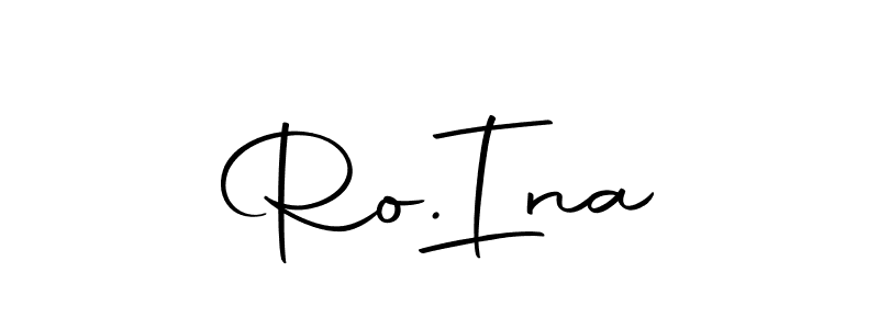 Use a signature maker to create a handwritten signature online. With this signature software, you can design (Autography-DOLnW) your own signature for name Ro.  Ina. Ro.  Ina signature style 10 images and pictures png