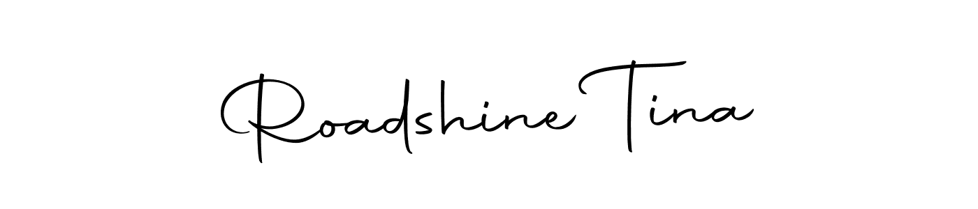 This is the best signature style for the Roadshine Tina name. Also you like these signature font (Autography-DOLnW). Mix name signature. Roadshine Tina signature style 10 images and pictures png