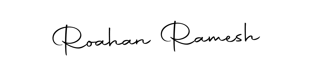 The best way (Autography-DOLnW) to make a short signature is to pick only two or three words in your name. The name Roahan Ramesh include a total of six letters. For converting this name. Roahan Ramesh signature style 10 images and pictures png