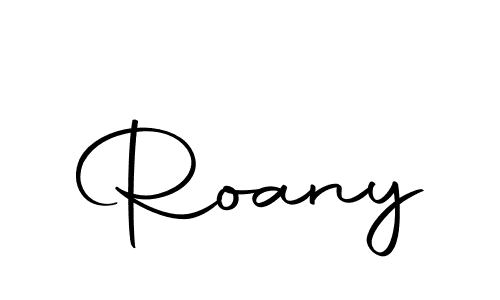 Design your own signature with our free online signature maker. With this signature software, you can create a handwritten (Autography-DOLnW) signature for name Roany. Roany signature style 10 images and pictures png