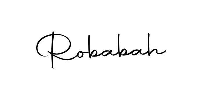 Robabah stylish signature style. Best Handwritten Sign (Autography-DOLnW) for my name. Handwritten Signature Collection Ideas for my name Robabah. Robabah signature style 10 images and pictures png