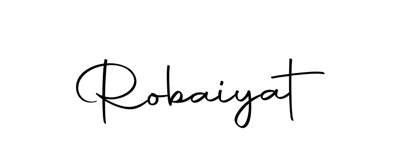 Design your own signature with our free online signature maker. With this signature software, you can create a handwritten (Autography-DOLnW) signature for name Robaiyat. Robaiyat signature style 10 images and pictures png