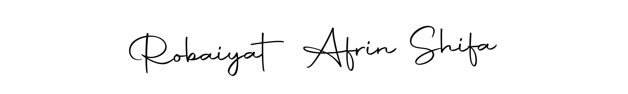if you are searching for the best signature style for your name Robaiyat Afrin Shifa. so please give up your signature search. here we have designed multiple signature styles  using Autography-DOLnW. Robaiyat Afrin Shifa signature style 10 images and pictures png