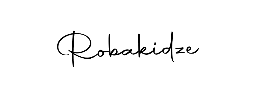 Design your own signature with our free online signature maker. With this signature software, you can create a handwritten (Autography-DOLnW) signature for name Robakidze. Robakidze signature style 10 images and pictures png