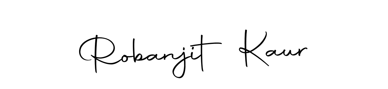How to make Robanjit Kaur signature? Autography-DOLnW is a professional autograph style. Create handwritten signature for Robanjit Kaur name. Robanjit Kaur signature style 10 images and pictures png