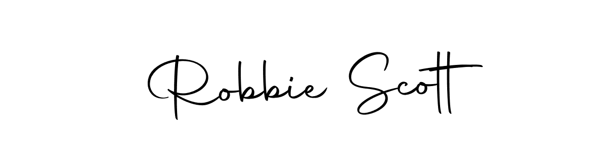 Create a beautiful signature design for name Robbie Scott. With this signature (Autography-DOLnW) fonts, you can make a handwritten signature for free. Robbie Scott signature style 10 images and pictures png