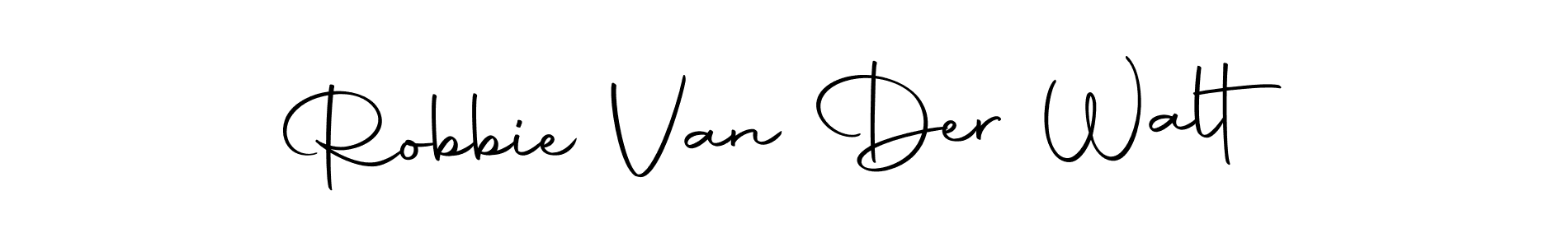 Make a beautiful signature design for name Robbie Van Der Walt. With this signature (Autography-DOLnW) style, you can create a handwritten signature for free. Robbie Van Der Walt signature style 10 images and pictures png