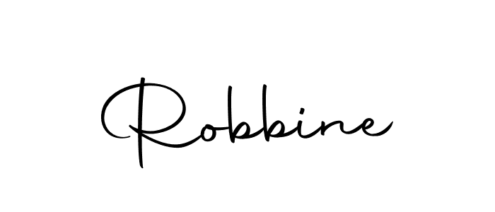 Make a beautiful signature design for name Robbine. With this signature (Autography-DOLnW) style, you can create a handwritten signature for free. Robbine signature style 10 images and pictures png