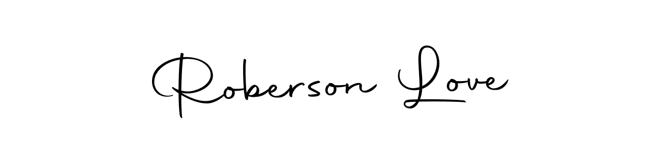 Once you've used our free online signature maker to create your best signature Autography-DOLnW style, it's time to enjoy all of the benefits that Roberson Love name signing documents. Roberson Love signature style 10 images and pictures png