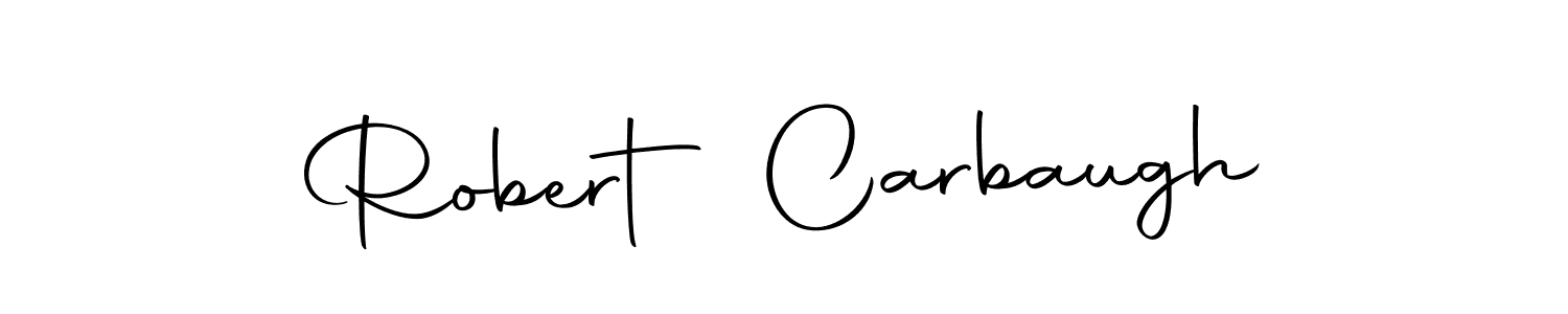 How to make Robert Carbaugh name signature. Use Autography-DOLnW style for creating short signs online. This is the latest handwritten sign. Robert Carbaugh signature style 10 images and pictures png