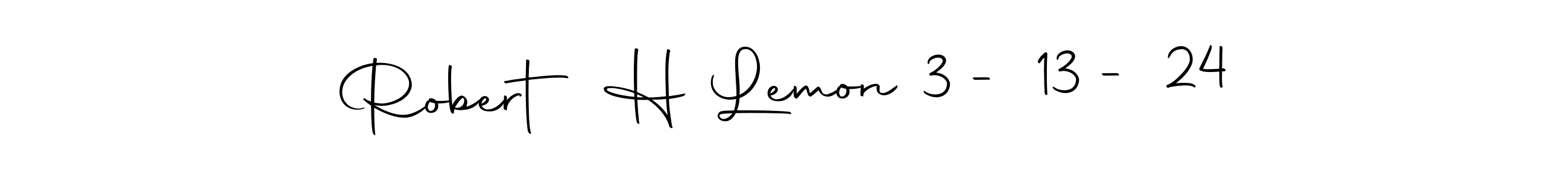 Use a signature maker to create a handwritten signature online. With this signature software, you can design (Autography-DOLnW) your own signature for name Robert H Lemon 3 - 13 - 24. Robert H Lemon 3 - 13 - 24 signature style 10 images and pictures png