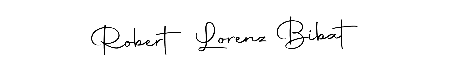 Design your own signature with our free online signature maker. With this signature software, you can create a handwritten (Autography-DOLnW) signature for name Robert Lorenz Bibat. Robert Lorenz Bibat signature style 10 images and pictures png