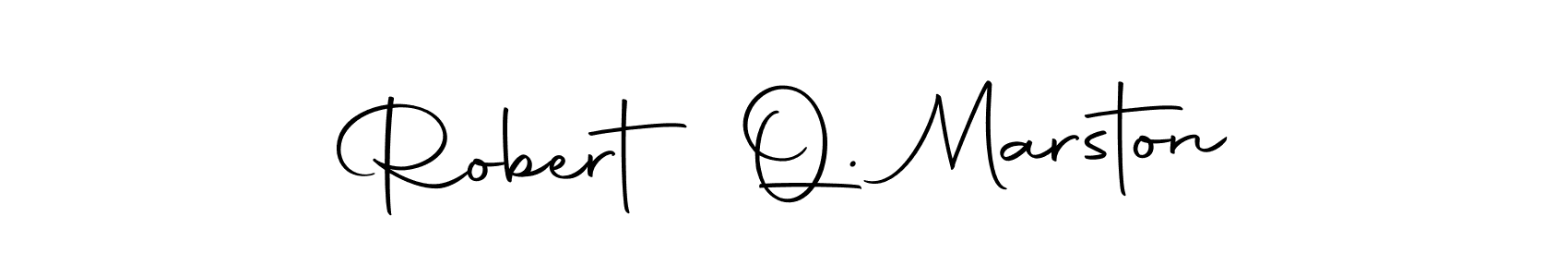 The best way (Autography-DOLnW) to make a short signature is to pick only two or three words in your name. The name Robert Q. Marston include a total of six letters. For converting this name. Robert Q. Marston signature style 10 images and pictures png