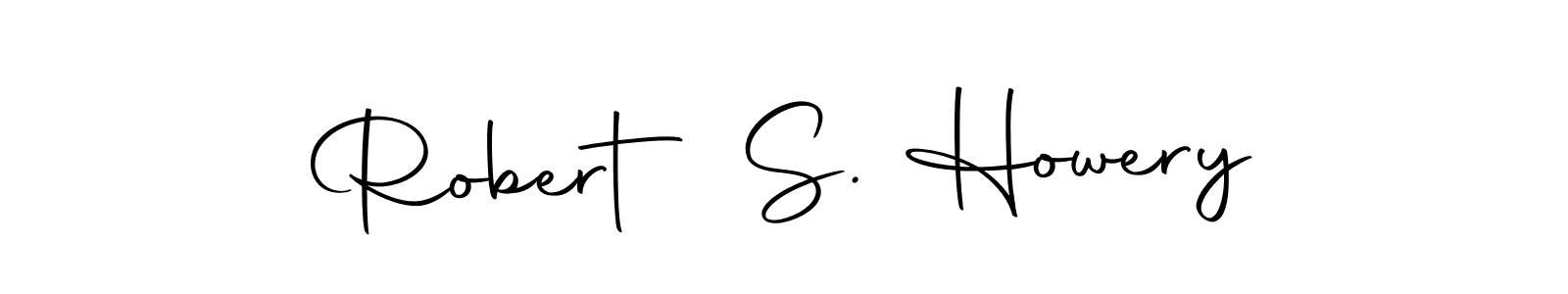 How to make Robert S. Howery name signature. Use Autography-DOLnW style for creating short signs online. This is the latest handwritten sign. Robert S. Howery signature style 10 images and pictures png